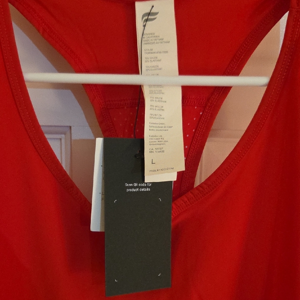 Fabletics Heated Red Tank Top - Picture 2 of 10